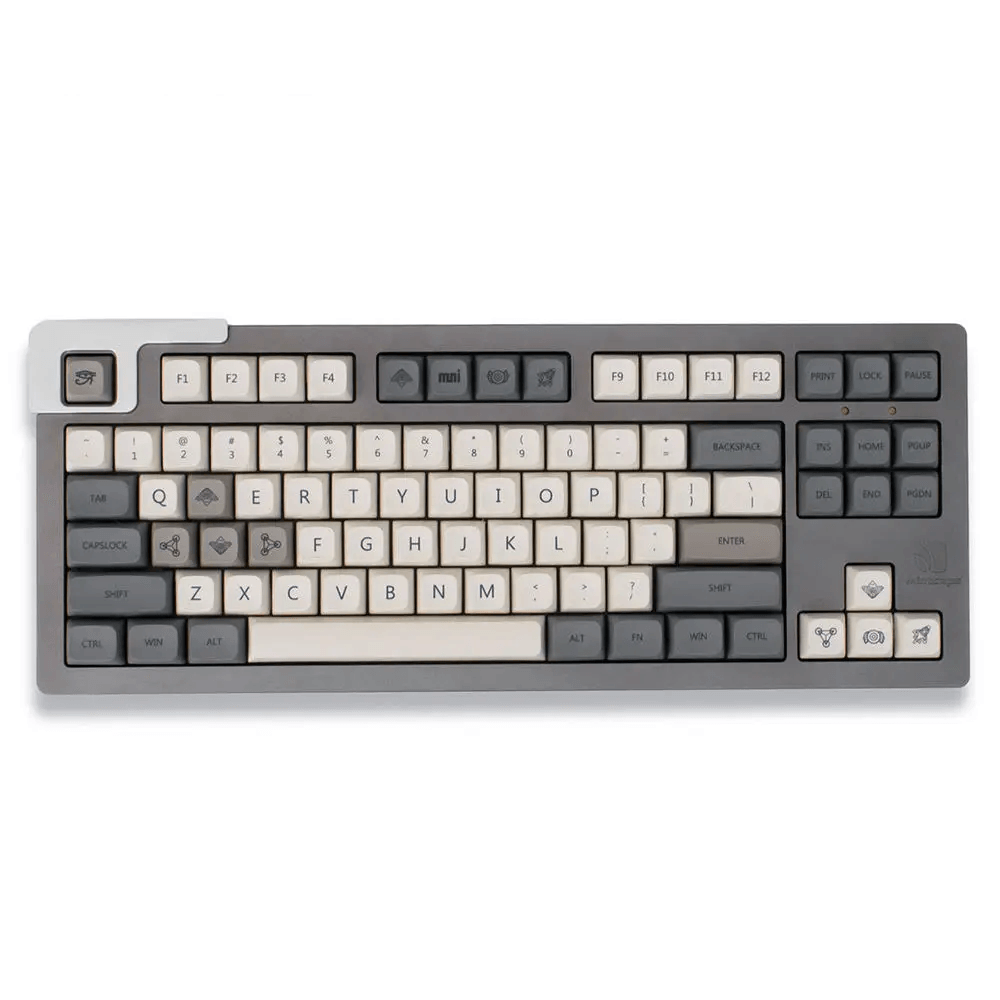 Grey Shimmer - PBT Keycap Set - XDA Profile - 125 Keycaps - Clickeys.nl