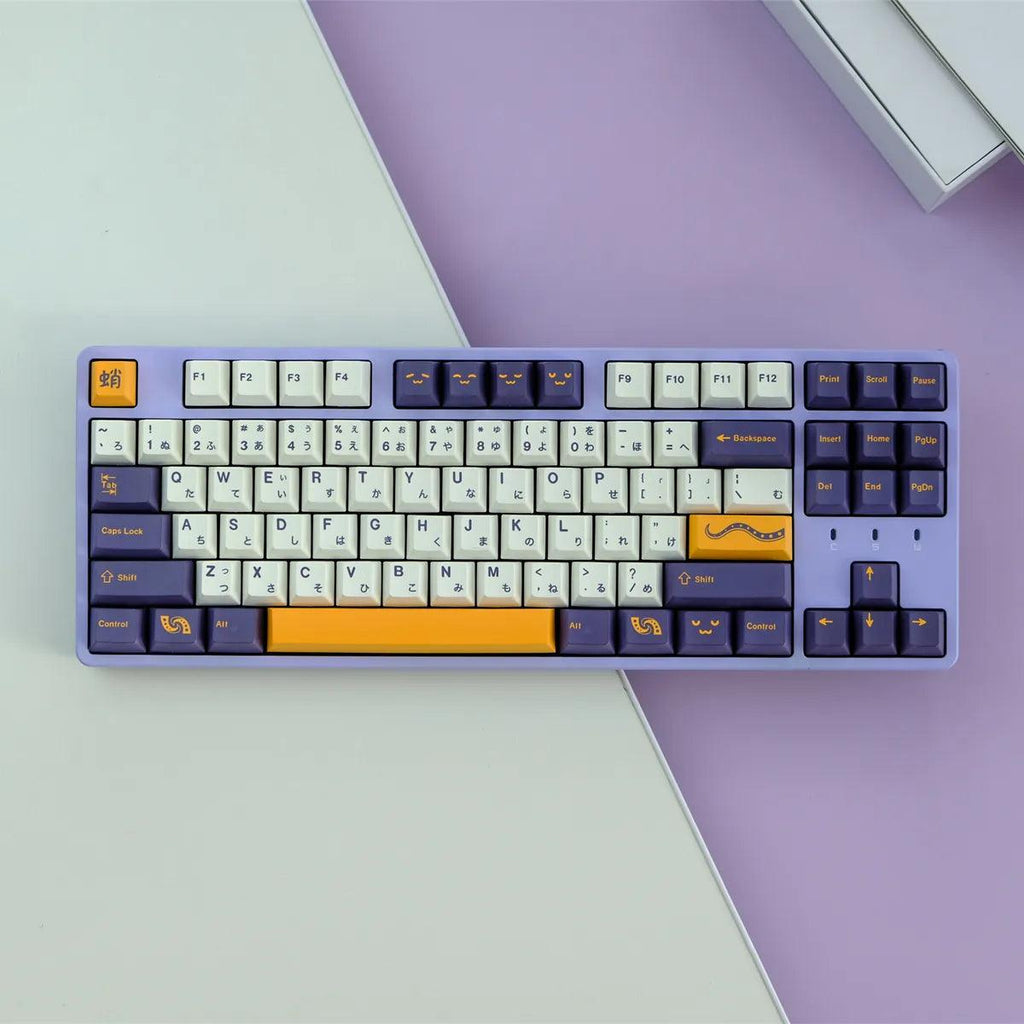 Purple Octopus - PBT Keycap Set - Cherry Profile - 129 Keycaps - Clickeys.nl