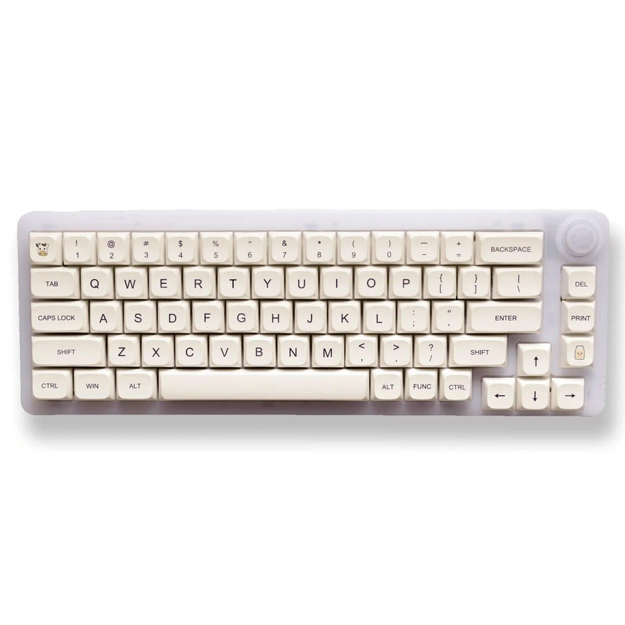 Cow Milk - PBT Keycap Set - XDA Profile - 138 Keycaps