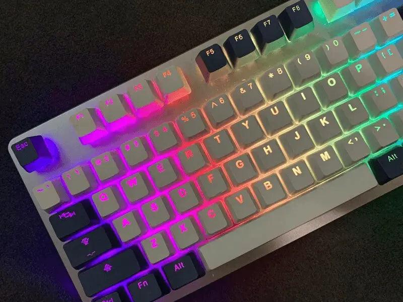Navy Blue - PBT Keycaps Set - 131 Keys - RGB Passthrough - Tai-Hao - Clickeys.nl