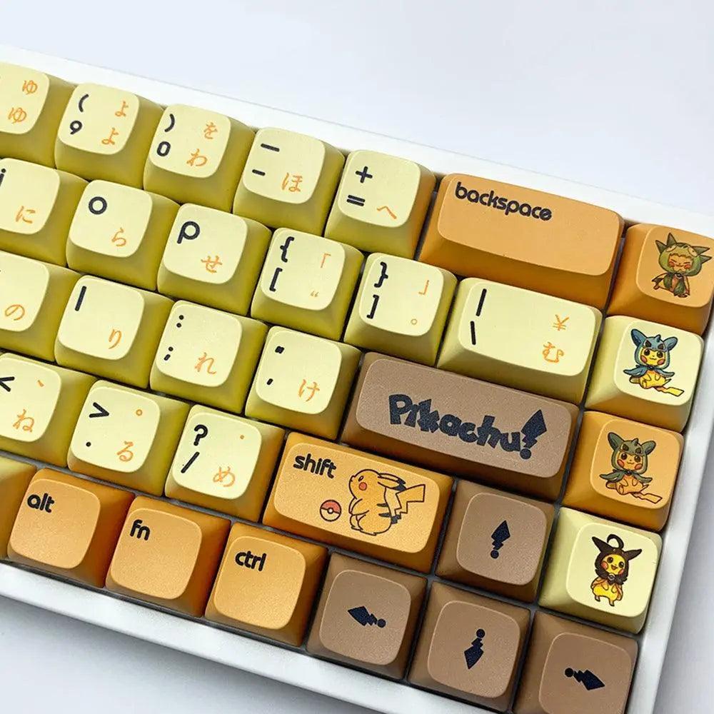 Pikachu - PBT Keycap Set - XDA Profile - 137 Keycaps - Clickeys.nl